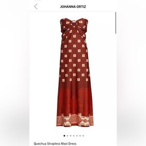 Johanna Ortiz Quechua Strapless Maxi Dress